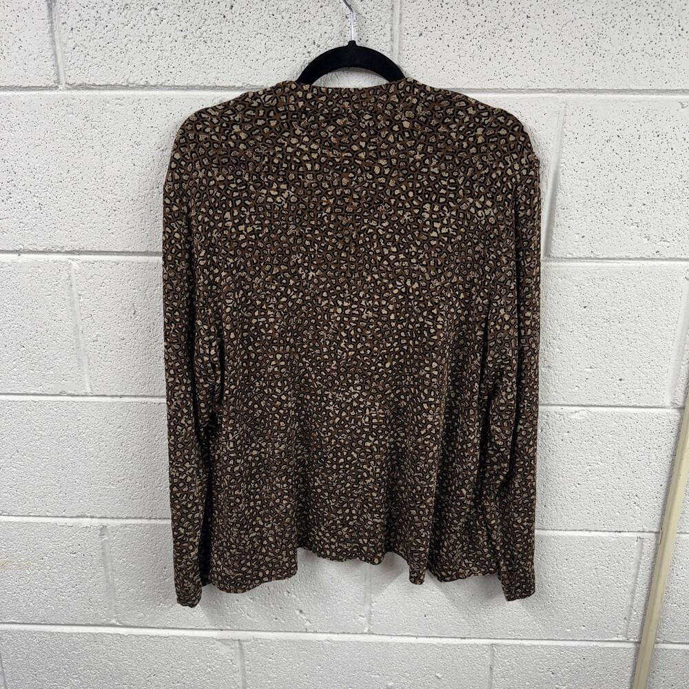 Chicos Travelers 3 XL 2 Piece Top Set Slinky Liquid Knit Office Classic USA Made - Picture 3 of 16